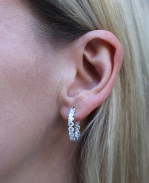 Mae Round Brilliant Hoop