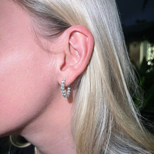 Mae Round Brilliant Hoop
