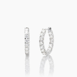 Mae Round Brilliant Hoop