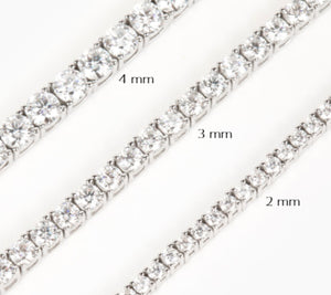 Mae 3mm Round Tennis Bracelet