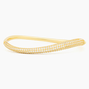 Val Moissanite Bangle Bracelet