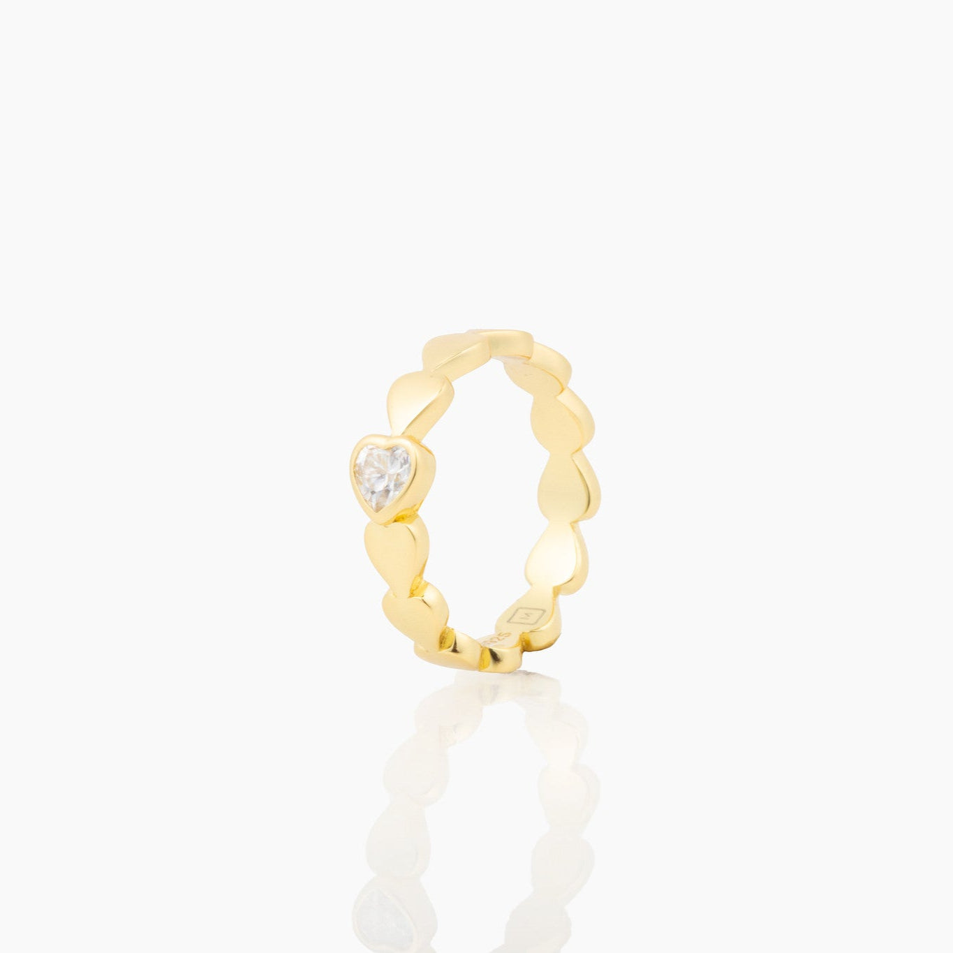 Delia Gold Heart Ring