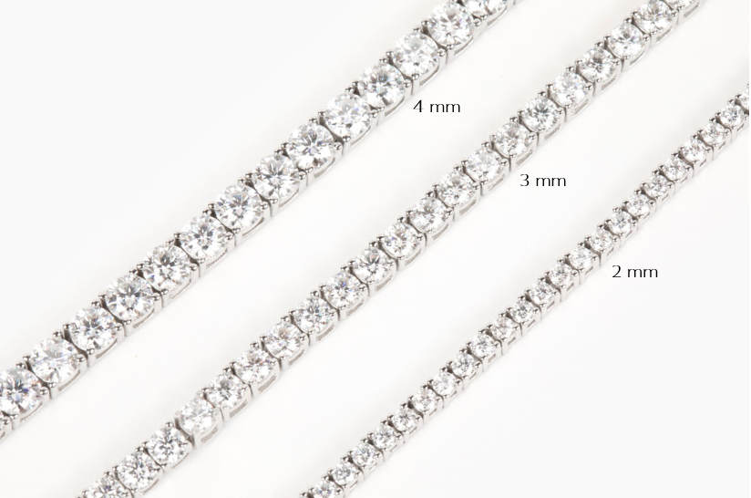 Mae 2mm Round Tennis Bracelet