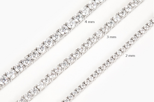 Mae 2mm Round Tennis Bracelet