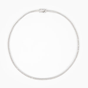 Mae 2mm Round Tennis Necklace