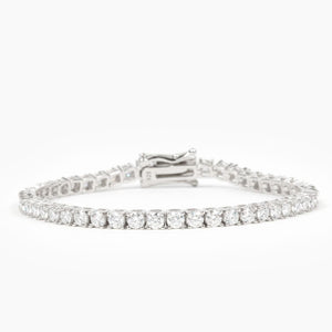 Mae 3mm Round Tennis Bracelet